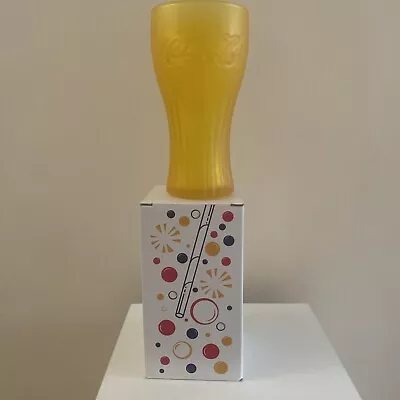McDonalds Coca Cola Winning Sip Limited Edition 2024 Glass Yellow Boxed New (BE) • £5