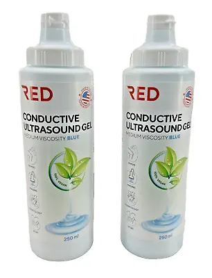 Ultrasound Gel 250ml Squeeze Bottle Replacement Transmission Conductive 2PK • $24.99