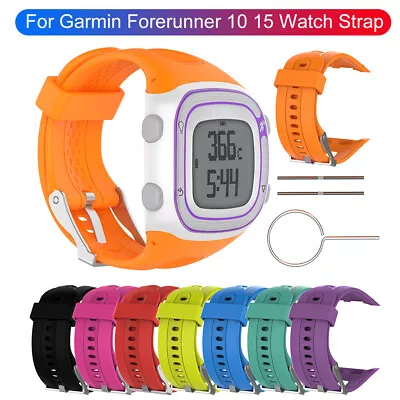 For Garmin Forerunner 10 15 Adjustable Watch Band Strap Replacement Wristband AU • $22.22