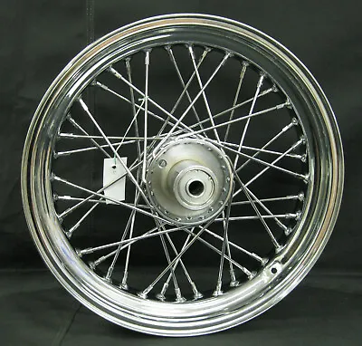 Ultima 40 Spoke 16  X 3.5  Wide Glide Front Single Disc Wheel Harley FL 73-83 • $173.84