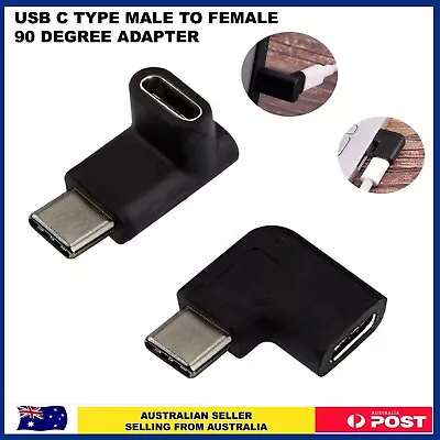 USB C Type C Male To Female 90 Up Down Right Left Angle Degree Adapter Connector • $3.59