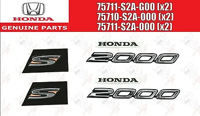 HONDA Genuine S2000 AP1 AP2 Fender Side Emblem Badge S2000 & HONDA RH & LH Set • $110.12