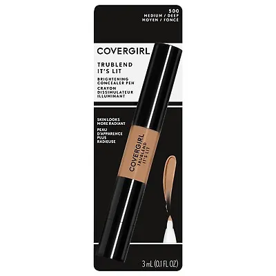 CoverGirl TruBlend It's Lit Brightening Concealer Pen - 500 Medium/Deep • $4.99