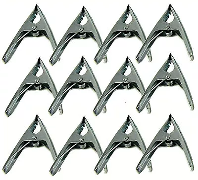 12 X 6  Market Stall Spring Clamps Large Metal Heavy Duty Clips Tarpaulin Sheet • £12.99