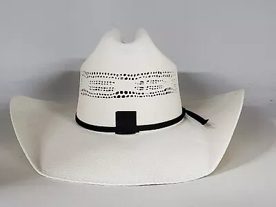Cody James 15X BANGORA   Straw Black Tie  Cowboy Hat Men  Size 6 -7/8 • $29.74