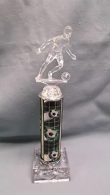 $3.49 • Buy Clear Male Soccer Trophy Award Green Theme Column Clear Base 