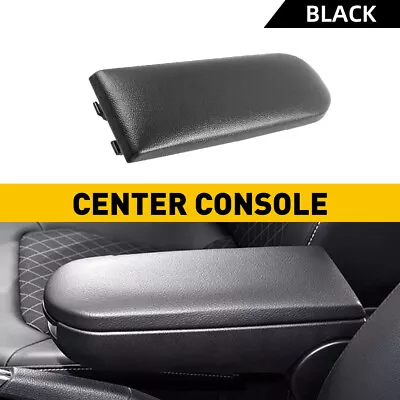 For VW Jetta Beetle 1999-2010 Black Leather Center Console Armrest Cover Lid New • $15.99