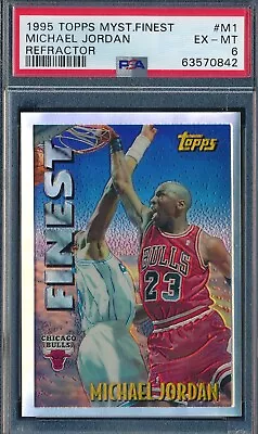 Michael Jordan 1995-96 Topps Mystery Finest Refractor Psa 6 Card #m1! • $849.99