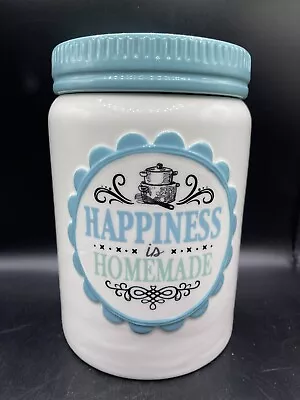 Cracker Barrel Happiness Is Homemade Cookie Jar Container • $25