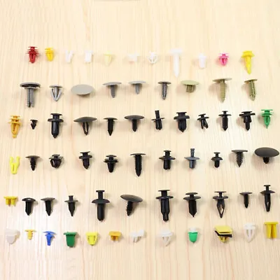 200 X Plastic Car Body Push  Pin Rivet Fasteners Trim Moulding Clips Accessories • $18.15