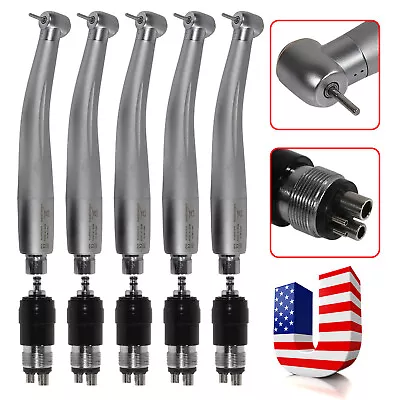 5 NSK Style Dental High Speed Handpiece Turbine With Quick Coupler 4 Hole Swivel • $135