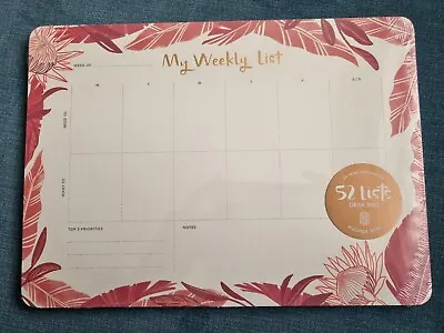 £1.75 • Buy BN My Weekly List Week Planner A4 Desk Pad