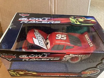 DISNEY CARS JADA DIECAST Glow Racer Lightning - Damaged Box -See Description • £5.50