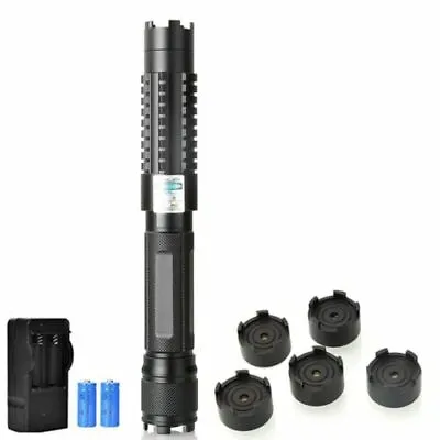 450nm Adjustable Focus 1MW Blue Laser Pointer Pen Visible Beam Laser Light BH6 • $86.89