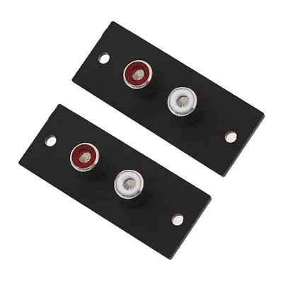 2pcs/lot 2 Way Copper Core RCA Terminal Wall Panel Plate Input Socket   • $4.19