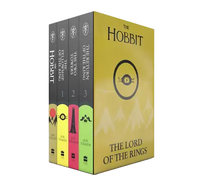 NEW The Hobbit & Lord Of The Rings 4 Books Collection JRR Tolkien Gift No Box • $45.90