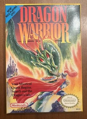 Dragon Warrior Nintendo NES Complete In Box CIB Near Mint 1989 Clean • $229.99