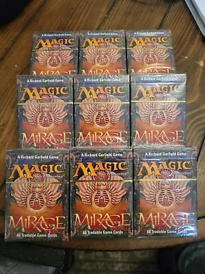 Lot Of 9 -FACTORY SEALED Mint MTG Mirage Starter Tournament Deck NEW In Box WOTC • $1000