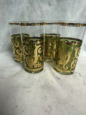 Culver Toledo Vintage MCM Highball Glasses Set Of 4 • $35.99