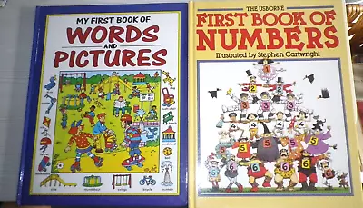 The Usborne First Book Of Numbers &My First Book Of Words And Pictures • $5.04