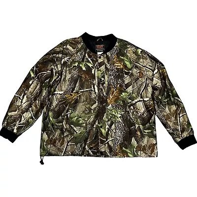 Stearns Dry Wear Hunting Jacket Men's XL Realtree Camo Hardwoods Snap Quilted • $23.08