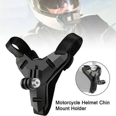 $10.99 • Buy Motorcycle Helmet Chin Strap Mount For GoPro Hero 9 8 7 5 OSMO Action Camera
