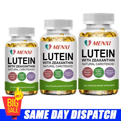 Eye Vitamins With Lutein And Zeaxanthin 10/60/120-Premium Eye Protection Formula • $13.89