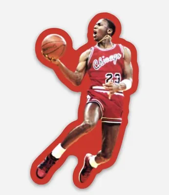 Michael Jordan Chicago Bulls NBA Vinyl Sticker Decal • $2.79