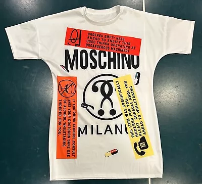 Moschino Milano Long Unique Shirt Warning! • $16.50