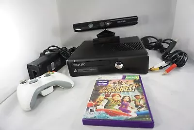 Xbox 360 S Slim 4GB 1439 Console Kinect Bundle With 1 Game And 256 HDD TESTED! • $72