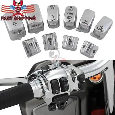 Motorcycle Hand Control Switch Housing Cap Fit For Electra Street Glide Carved • $16.36