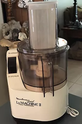 Vintage Moulinex  La Machine II Food Processor Base Motor Working 2 Blades • $79.99