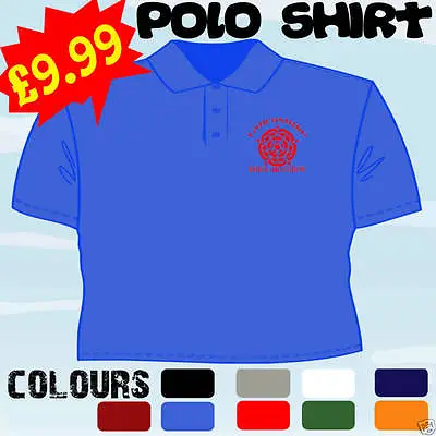 Born Bred Lancashire Rose Personalised T Polo Shirt • £18.58