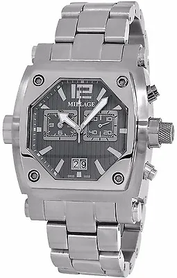 Millage Rogue Collection Ml-135020b26 Swiss Quartz Gray Face Chronogr Date Watch • $1584.01