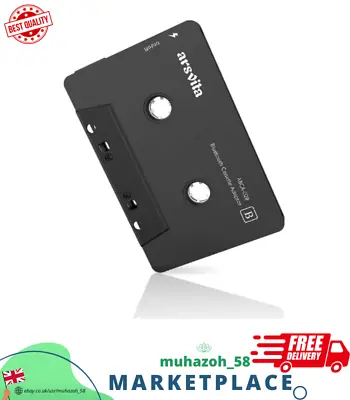 Arsvita Car Audio Bluetooth Wireless Cassette Receiver Tape Player Bluetooth 5 • £19.49
