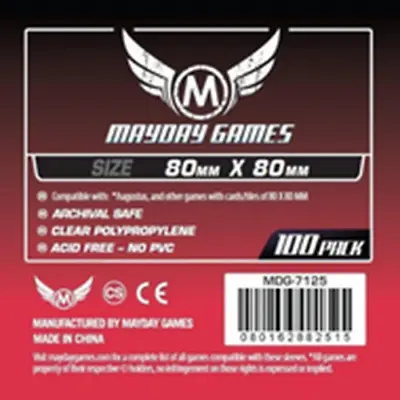Mayday Games Card Game Sleeves 80mm X 80mm 100ct #7125 • £2.32