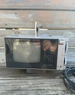 Vintage Realistic Portavision 16-113 VHF/UHF B&W TV  Works With Power Cable  • $45
