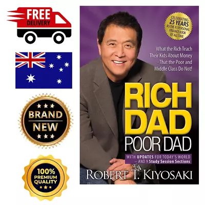 Rich Dad Poor Dad By Robert Kiyosaki Paperback Book Free Shipping New Au • $17.85