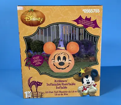 Mickey Mouse Pumpkin 3.3 Ft  Inflatable With Led Lights (rare) • $35
