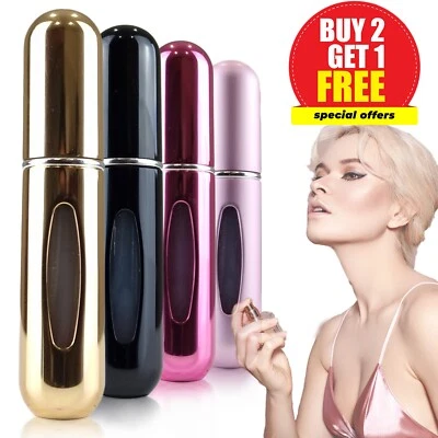 £2.99 • Buy Refillable Perfume Atomiser 5 Ml Spray Pump Portable Bottles Ideal For Travel