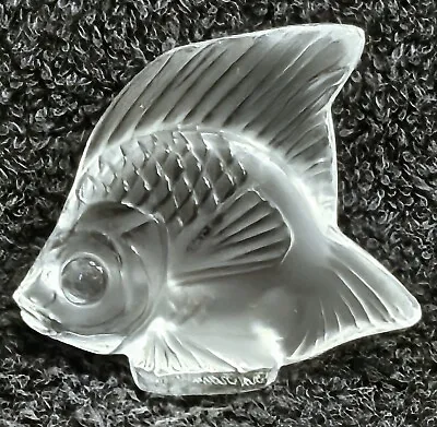 Lalique France New Condition Clear Fish Sculpture.  • £85.50