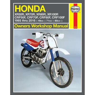 HAYNES Repair Manual - Honda XR50R/70R/80R/100R | CRF50F/70F/80F/100F 1985-2016 • $42.92