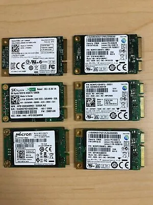 Lot Of 10:128GB SSD MSATA Mixed Major Brands • $69.99