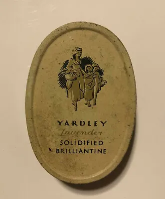Vintage Yardley Solidified Brilliantine Lavender Small Tin Box • £14.25