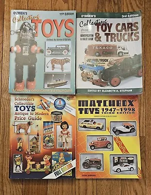 4 Books Collectible Toys: O'Brian 3rt & 11th Edition 47'-98' Matchbox Schoeder • $20
