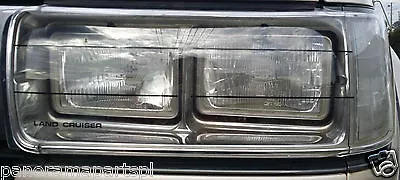 $70.25 • Buy Toyota Landcruiser 80 Series Headlamp Covers STD GXL GENUINE NEW 1990-1997