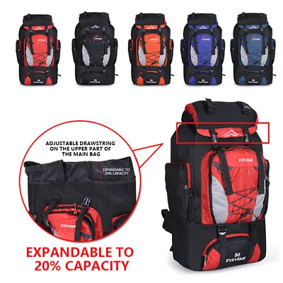 80L Military Tactical Backpack Rucksack Travel Bag For Outdoor Camping Hiking • $20.49