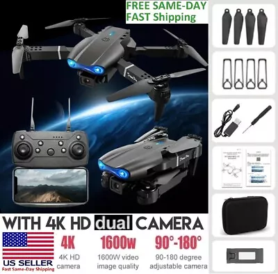 New E99 PRO Foldable RC Quadcopter Drone HD Wide Angle DUAL Camera W/Remote Cont • $23.95