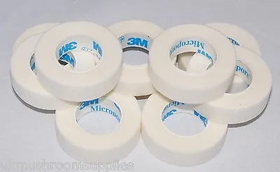 3M Micropore Surgical Tape 1.25cm X 9.1m *** OVER 400 SOLD *** FREE DELIVERY • £1.49