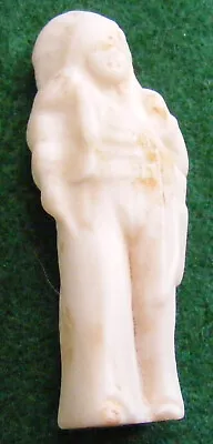 VINTAGE BISQUE CERAMIC NATIVE AMERICAN  INDIAN CHIEF FIGURINE  2  Tall • $6.99